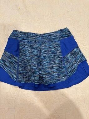 Athleta Blue Athletic Running Skort Women's